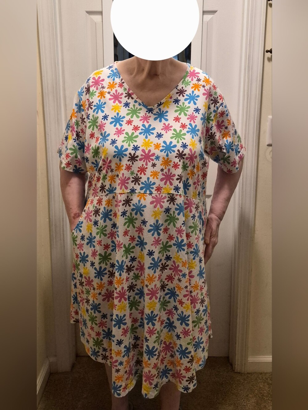 Svaha Twirl Dress in a Vibrant Print Celebrating Art Size 5xl